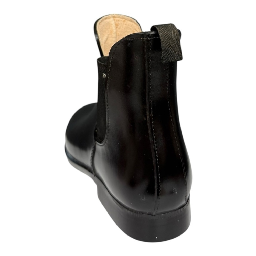 Vintage Black Riding Boots Chelsea Style Size 8 Handmade Italian Riding Boot - Picture 4 of 13
